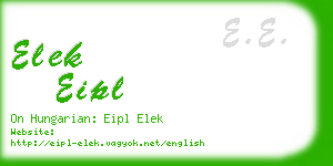 elek eipl business card